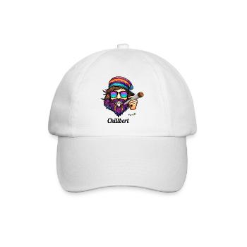 Chillbert der Kiffer - High Art - Baseballkappe - Weiß/Weiß - Vorne