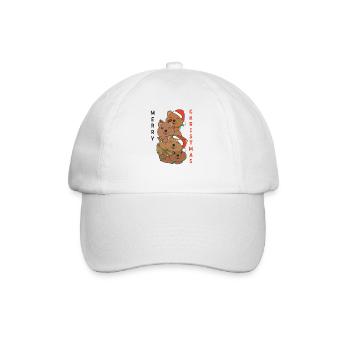 Quokka Weihnachtsbaum Weihnachts Tiere Quokkas - Baseballkappe - Weiß/Weiß - Vorne