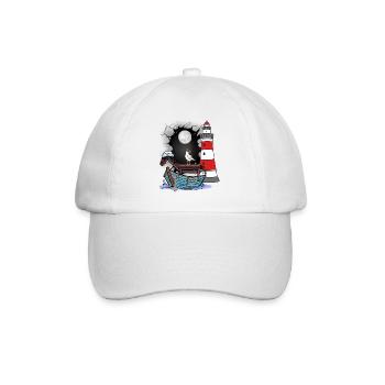 Seahorse Adventure Travel Boat Kids Child Horse - Baseball Cap - white/white - Front