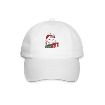 Licorne Cadeau de Noël Animaux d’hiver Licorne - Casquette classique - blanc/blanc - Devant