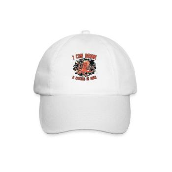 Kann 8 Kaffees auf einmal trinken Octopoda Cephalopoda - Baseballkappe - Weiß/Weiß - Vorne