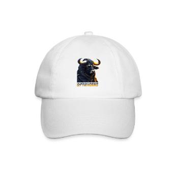 Zodiac Taurus Gangster Bull | Fun Quote - Baseball Cap - white/white - Front