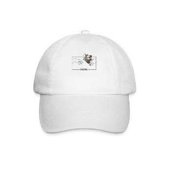 Michelangelo Creation of Adam Panda Friend Lover - Baseball Cap - white/white - Front
