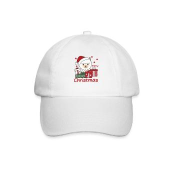 Alpaga Cadeau de Noël Animaux d’hiver Alpaga - Casquette classique - blanc/blanc - Devant