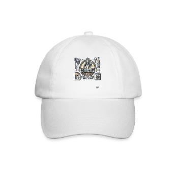 Trousse de démarrage ironique : Budget pour un bon mariage - Casquette classique - blanc/blanc - Devant