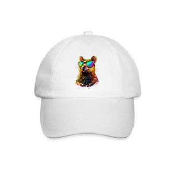 Lunettes de soleil Quokka Rainbow Australia Quokkas - Casquette classique - blanc/blanc - Devant