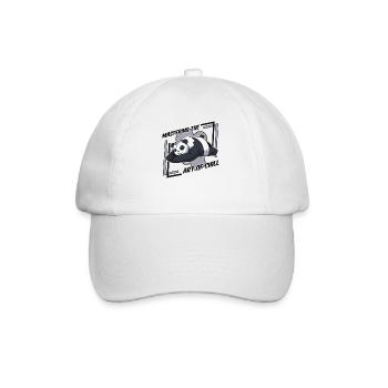 Die Kunst des Chill Panda Bear Friend beherrschen - Baseballkappe - Weiß/Weiß - Vorne