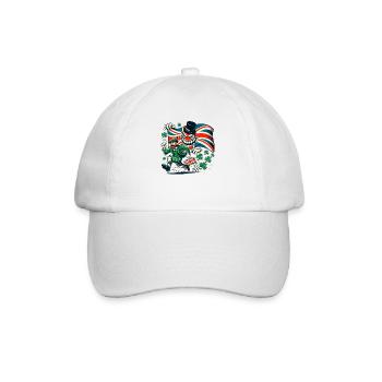 Un Irlandais fuit le monstre anglais - Casquette classique - blanc/blanc - Devant