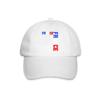 drapeau france cadeau, cadeau france drapeau - Casquette classique - blanc/blanc - Devant