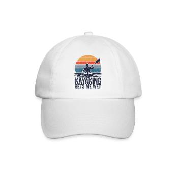 Spaßiger Spruch für Wassersportfans - Baseballkappe - Weiß/Weiß - Vorne