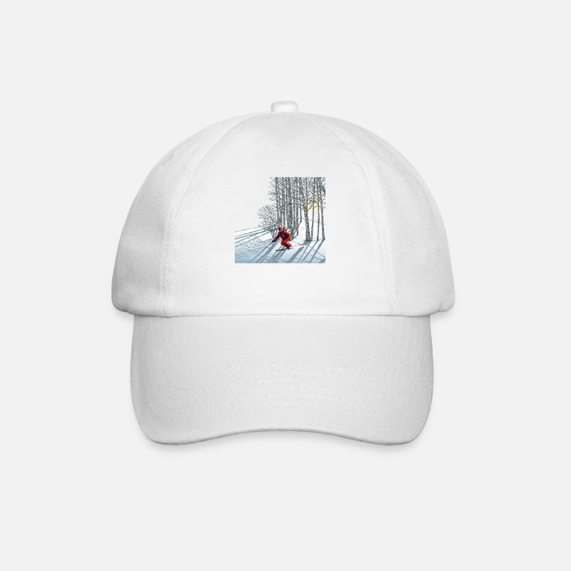 Nachtskifahren Ski nocturne - Casquette classique - blanc/blanc
