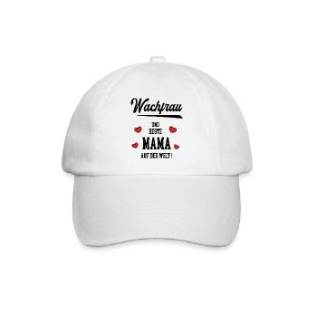 Mama Wachfrau Muttertag Geburtstag Beste Mutter - Baseballkappe - Weiß/Weiß - Vorne