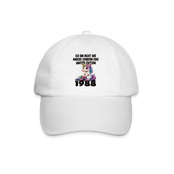 Edition Limitée 1988 Anniversaire Né 1988 - Casquette classique - blanc/blanc - Devant