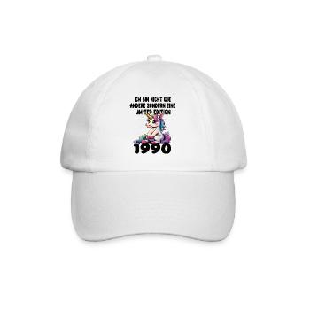 Limited Edition 1990 Geburtstag 1990 Geboren - Baseballkappe - Weiß/Weiß - Vorne