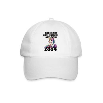 Limited Edition 2004 Geburtstag 2004 Geboren - Baseballkappe - Weiß/Weiß - Vorne