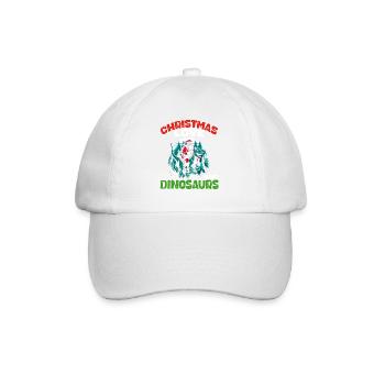 Dino Boy Boy Kids Christmas Love Dinosaur - Baseball Cap - white/white - Front