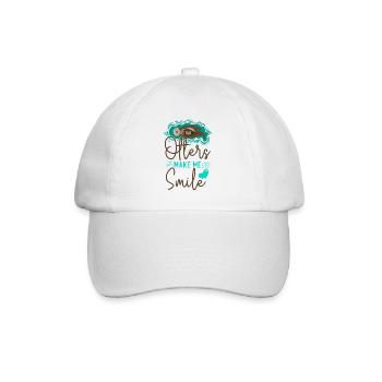 Otter Otters Make Me Smile - Baseball Cap - white/white - Front