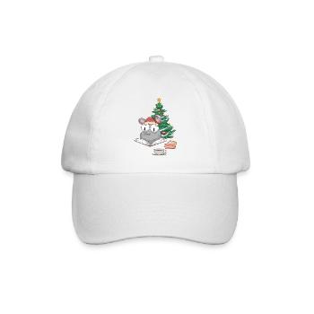 Santa Mouse Christmas Christmas Kids Child - Baseball Cap - white/white - Front