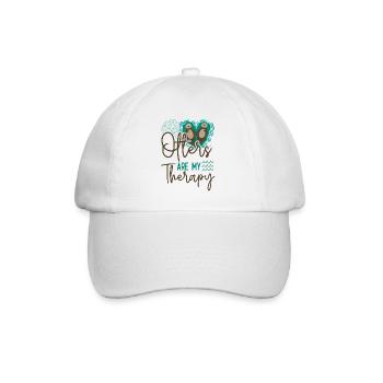 Otter Otters Are My Therapy - Baseball Cap - white/white - Front