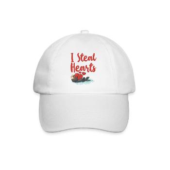 Loutre Saint-Valentin je vole - Casquette classique - blanc/blanc - Devant