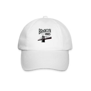 Brooklyn Vibes Bridge New York City New York - Baseball Cap - white/white - Front