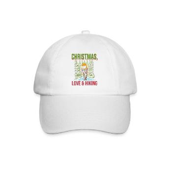 Joyeux Noël, Amour & Randonnée - Casquette classique - blanc/blanc - Devant