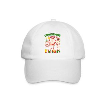 Christmas, Love and Funk – Festive Groove Music - Baseball Cap - white/white - Front
