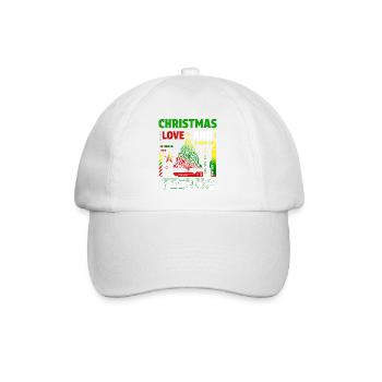 Noël Disco, Rave, Techno, House, Goa, Fête - Casquette classique - blanc/blanc - Devant
