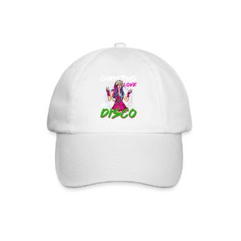 Mrs. Claus on the dance floor! Christmas Techno - Baseball Cap - white/white - Front