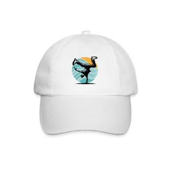 Breakdancing - Baseball Cap - white/white - Front