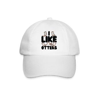 Otter I Like Otters - Baseball Cap - white/white - Front
