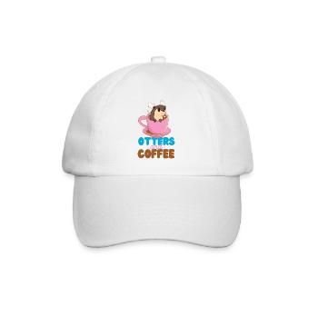 Otter Coffee Otters And Coffee - Baseball Cap - white/white - Front