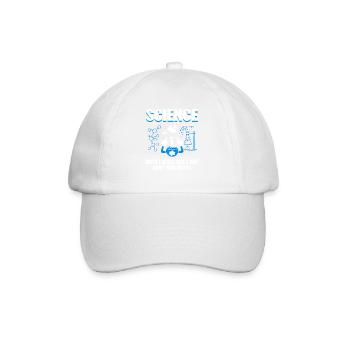 Étudiant en humour scientifique, Physique, Chimie - Casquette classique - blanc/blanc - Devant