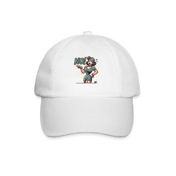 La femme dit non ! - Casquette classique - blanc/blanc - Devant