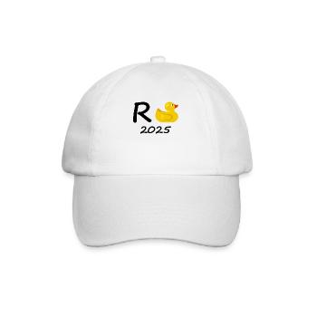 Duck Pension 2025 Pension Retirement Grandpa Grandma Pensioner - Baseball Cap - white/white - Front