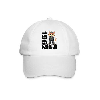 Edition Limitée 1962 Anniversaire Né 1962 - Casquette classique - blanc/blanc - Devant