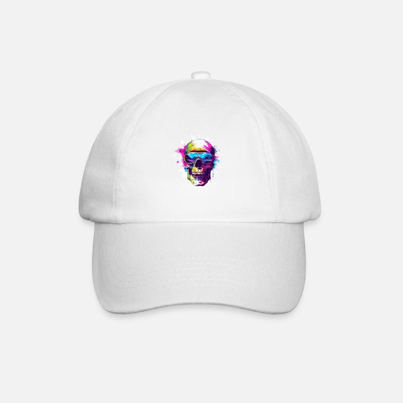 Ski Ski Masques Skull - Casquette classique - blanc/blanc