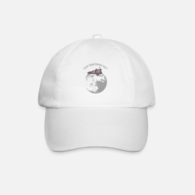 Little dreams need protection - Baseball Cap - white/white