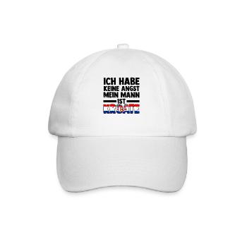Kroaten Kroate Kroatin Hrvatska Kroatien - Baseballkappe - Weiß/Weiß - Vorne