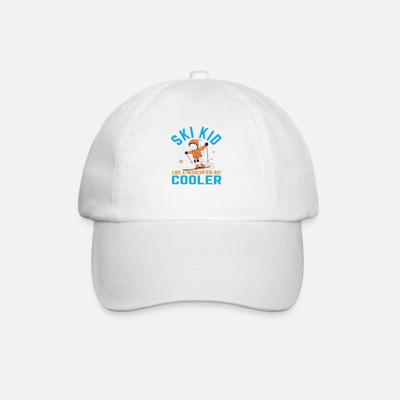 Ski Kid - Baseball Cap - white/white