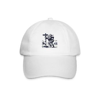 Drôle Père Noël Pole Dance Noël - Casquette classique - blanc/blanc - Devant