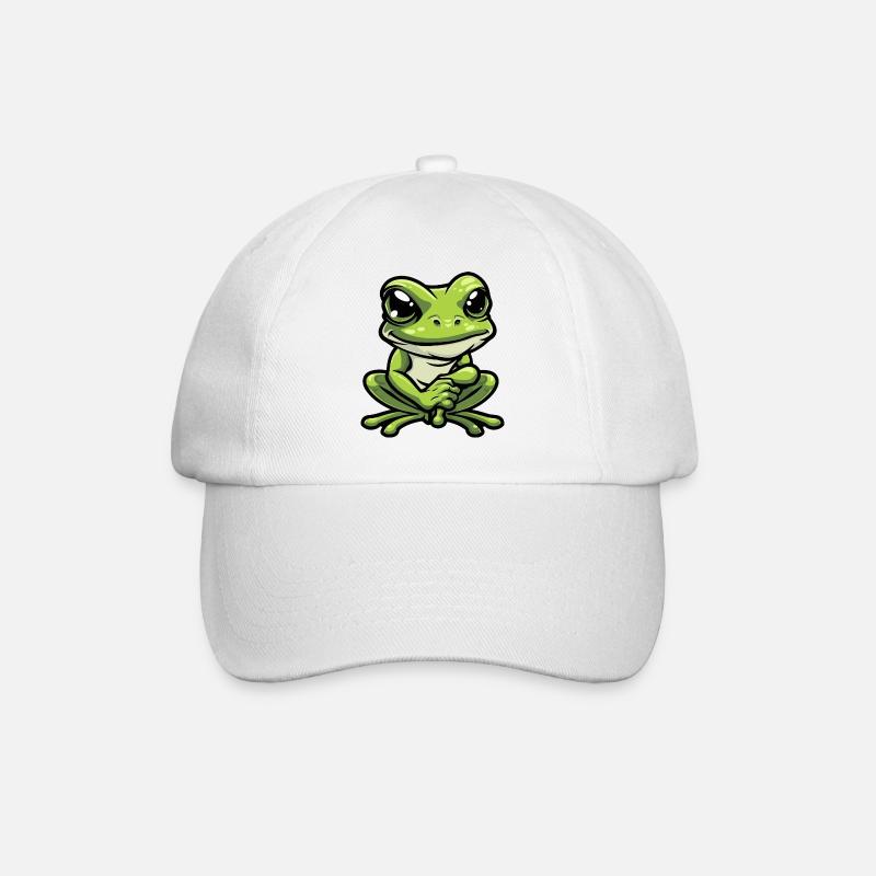 Frog Comic - Baseball Cap - white/white