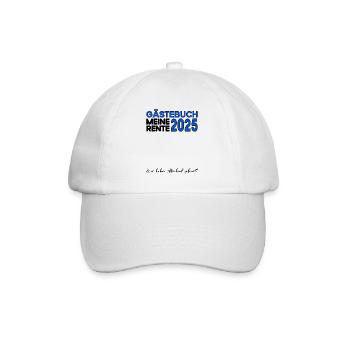 Pension 2025 Livre d'or Pension Retraite Grand-mère Grand-père - Casquette classique - blanc/blanc - Devant