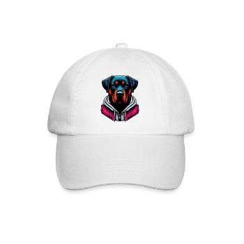 Dog - Baseball Cap - white/white - Front