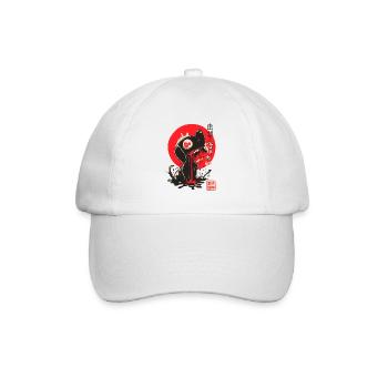 Japanese small dog of horror - Baseball Cap - white/white - Front