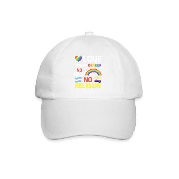 Gender Lesbians, Gays, Trans, Queer Rainbow - Baseball Cap - white/white - Front