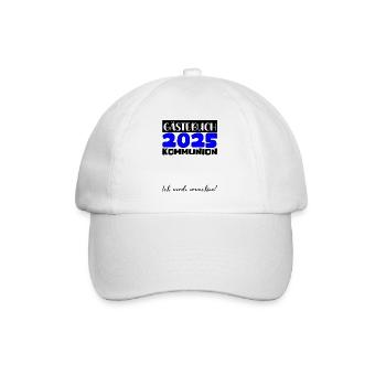 Communion 2025 Guest Book Gift Girls Boys - Baseball Cap - white/white - Front