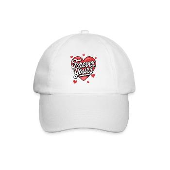 Valentine Vibes für verliebte zu Valentinstag - Baseballkappe - Weiß/Weiß - Vorne
