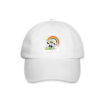 Funny saying "It Burns when I Pee"! - Baseball Cap - white/white - Front