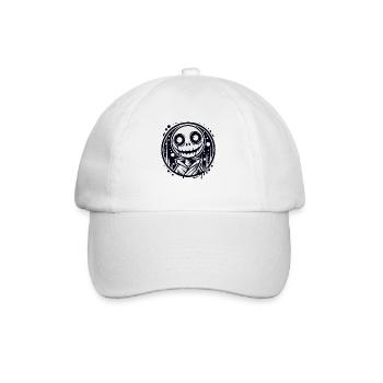 Homme fantôme effrayant - Casquette classique - blanc/blanc - Devant